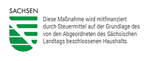 Förderlogo des Freistaats Sachsen
